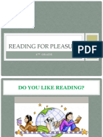 Reading For Pleasure: 8 Grade