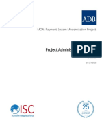 Project Administration Manual Final: MON: Payment System Modernization Project