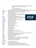 6eme Unit 3 Vocabulary List