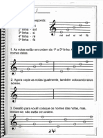 TEORIA MUSICAL -  PARTITURA E NOTAS MUSICAIS