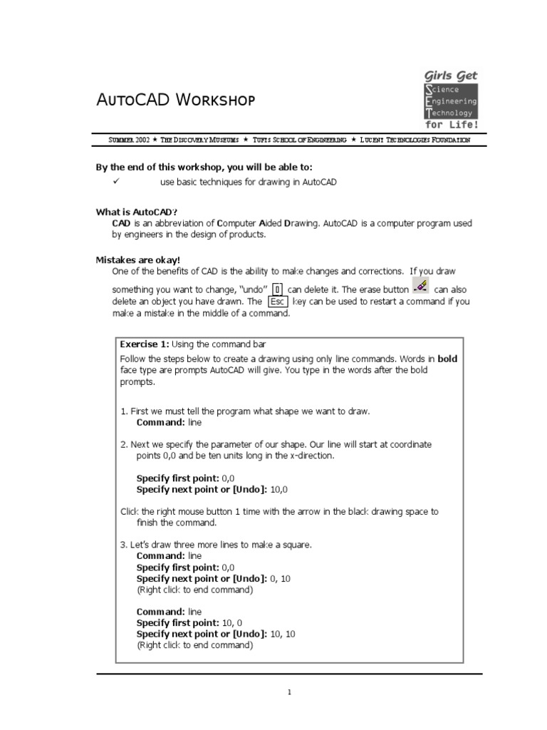 AutoCAD Basics for Beginners | PDF | Computer Aided Design | Computing ...
