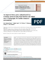 An Improved Three Party Authenticated Key Exchange Protocol Using Hash Function and Elliptic Curve Cryptography For Mobile-Commerce Environments