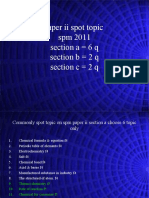 Prediction of SPM Topic Paper II General Topic 2011