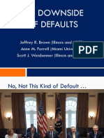 THE DOWNSIDE OF DEFAULTS: REGRET AND WELFARE