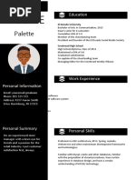 Black Simple Example Resume