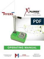 Xplorer 3500 Operating Manual