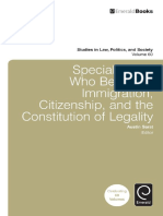 (Studies in Law, Politics, and Society) Austin Sarat, Austin Sarat - Special Issue - Who Belongs - Immigration, Citizenship, and The Constitution of Legality-Emerald Group Publishing Limited (2013)