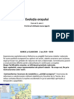 Evoluția Orașului: Curs An II, Sem.1 Prof - Dr.arh - Mihaela Ioana Agachi