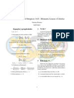 Lista 14.0 - Momento Linear e Colisões