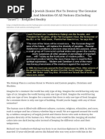 The Kalergi Plan, A Jewish Zionist Plot To Destroy The Genuine - Diversity, Culture, and Identities of All Nations (Excluding - Israel)