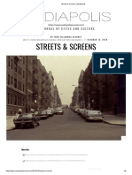 Streets & Screens: A Journal of Cities and Culture