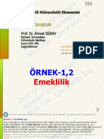 13 Prof DR Ahmet GÜNAY Mühendislik Ekonomisi İlave Not Karışık Örnekler