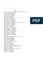 Free Fire Color Codes & Gradients Guide | PDF | Magenta | Image Processing