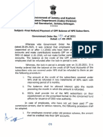 Department (Codes Division) : Subject:-Final Refund/Payment of GPF Balance of NPS Subscribers