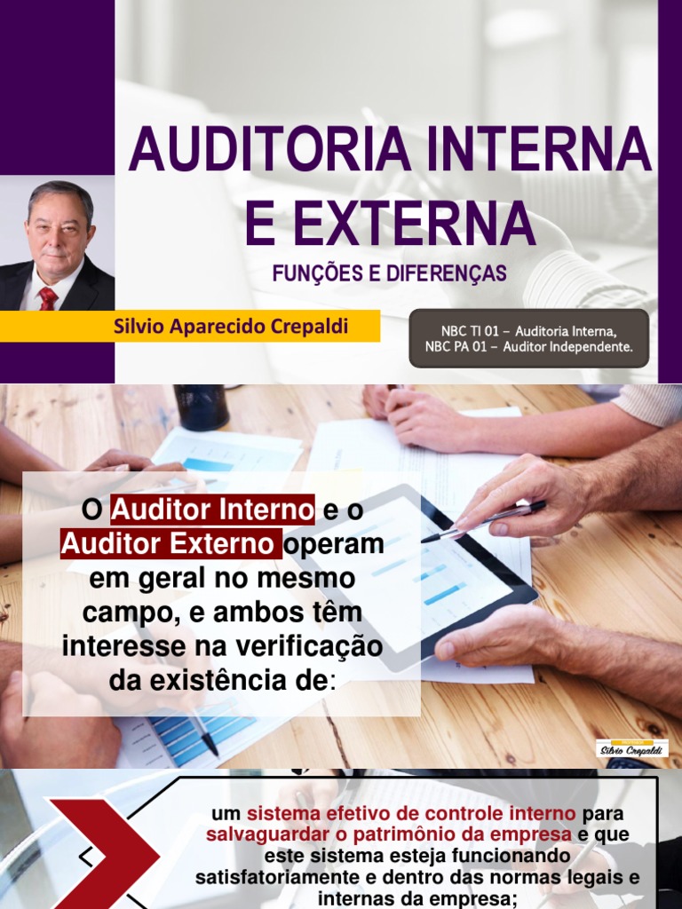 Diferenças entre Auditoria Interna e Externa | PDF | Auditoria interna ...