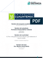 4.2 Foro Videograbación Teoría Educativa Que Fundamenta El Tema de Estudio - Fernando Muñoz