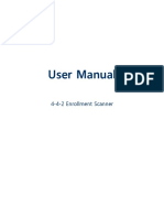 User Manual: 4-4-2 Enrollment Scanner