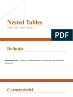 Nested Tables