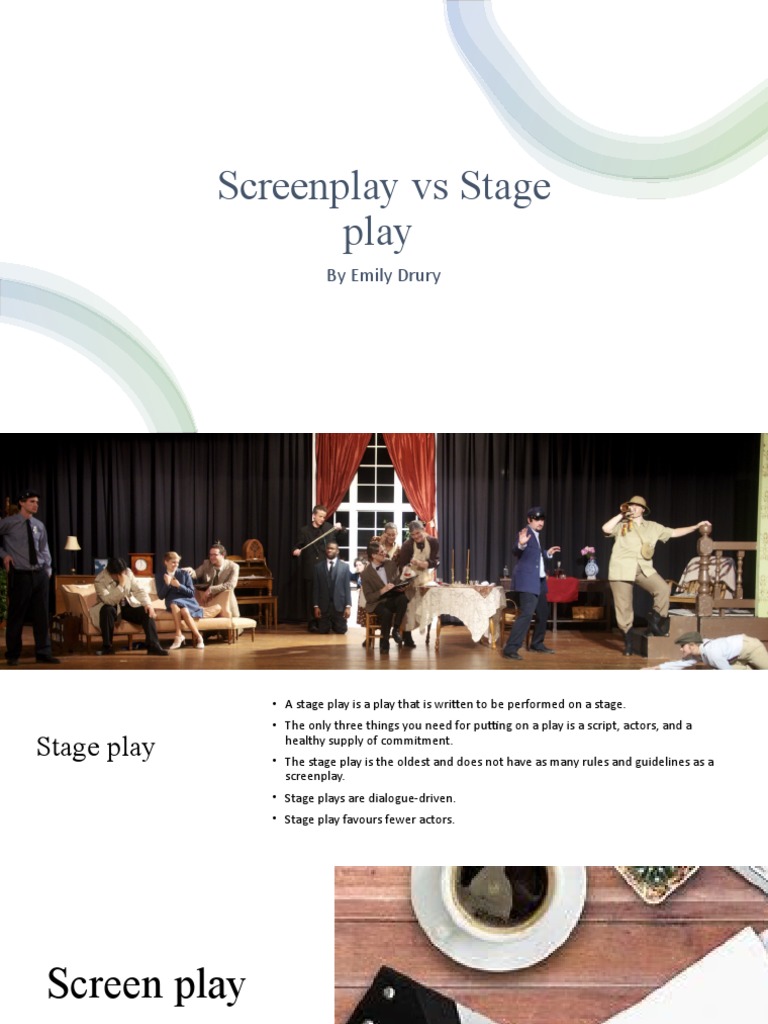 Stageplay Vs Screenplay | PDF
