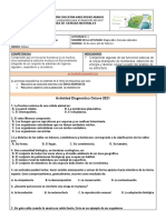 Diagnóstico Ciencias Octavo 2021