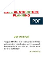 Capital Structure Planning