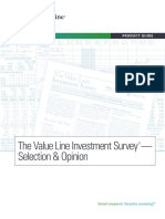 The Value Line Investment Survey - Selection & Opinion: Product Guide