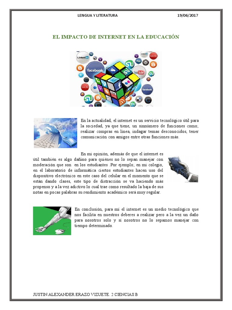 Impacto del Internet en la Educación | PDF