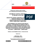  INFORME DE CONTROL ESPECÍFICO Nº 020-2021-2-2137–SCE