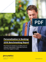 Personalization in Banking: 2016 Benchmarking Report