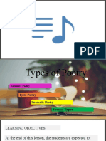 Types of Poetry Guide