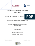 Comunicacion Oral y Escrita (Tarea)