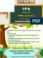 Kelas 6 Ipa Tema 1 Subtema 2 Pelestarian Hewan Dan Tumbuhan