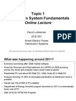 Topic 1 - Distribution System Fundamentals - Online - Spring 2021