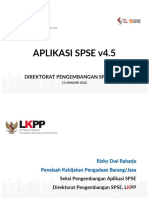 Pengembangan Aplikasi SPSE v4.5