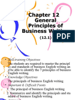 General Principles of Business Writing