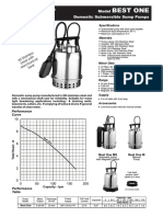 Best One: Model Stainless Steel Pumps