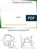 Analysis of Rankine Cycle With FWHS: Engineering Solution To Pure Thoughts .. .