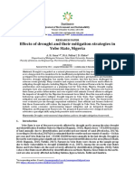 Effects of Drought and Their Mitigation Strategies in Yobe State, Nigeria