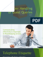 Lesson 10-Proper Handling of Guest Queries