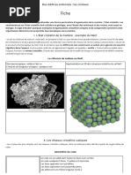 1re Enseignement Scientifique Des Edifices Ordonnes Les Cristaux