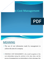 Strategic Cost Management