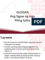 4 ISLOGAN Ang Sigaw NG Mga Piling Salita