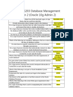 Database Management System 2 (Oracle 10g Admin 2