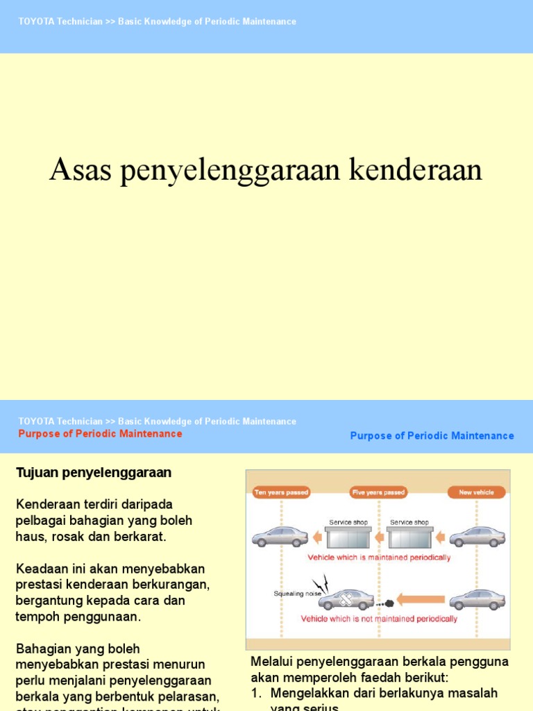 Asas Penyelenggaraan Kenderaan | PDF