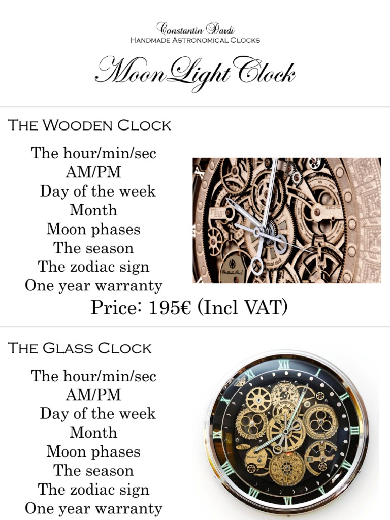 Customizable Moonlit Clocks | PDF