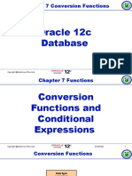 Chapter 7 Conversion Functions: Oracle 12c Database