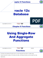 Oracle 12c Chapter 6 