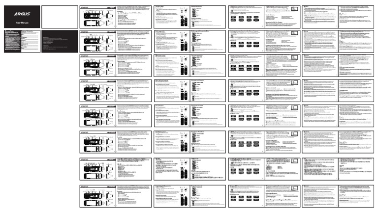 Argus User Manual | PDF | Electrical Engineering | Electricity
