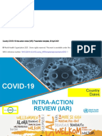 Country COVID-19 Intra-Action Review (IAR) : Presentation Template, 28 April 2021