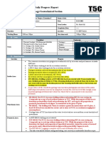 Daily Progress Report Geology/Geotechnical Section: Tarbela Hydropower Project. Extention-5